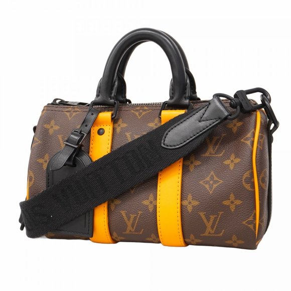 Monogram Macassar Monogram Keepall Bandouliere 60 Authentic Louis